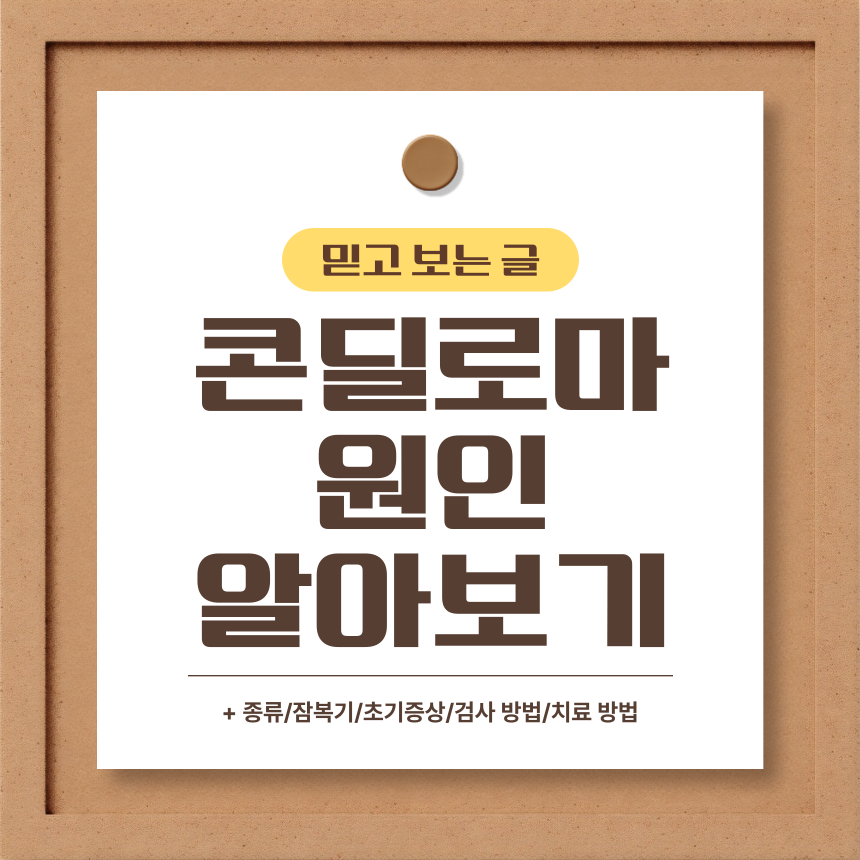  콘딜로마 원인 알아보기