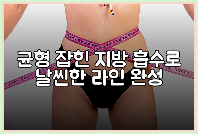 균형 잡힌 지방 흡수로 날씬한 라인 완성