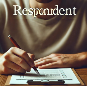 설문조사에 응답중인 응답자 / respondent