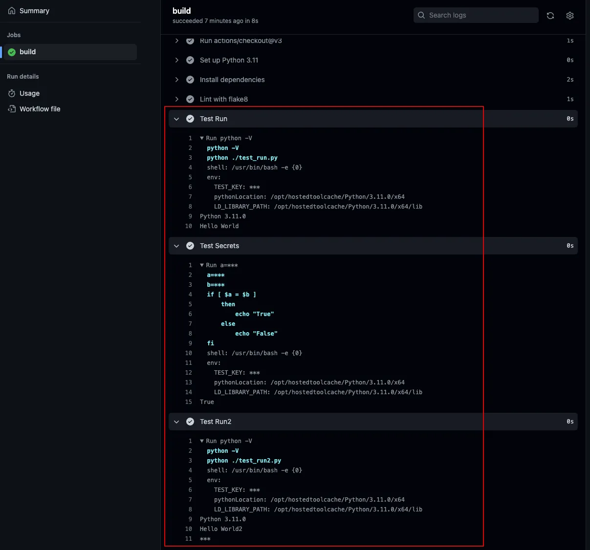 3.2 Github Actions에서 이용