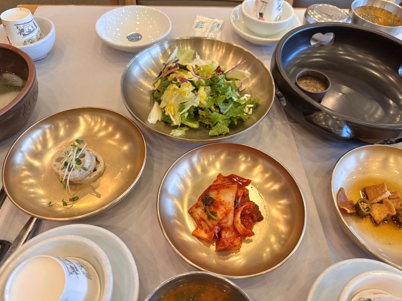 산장가든 기본찬