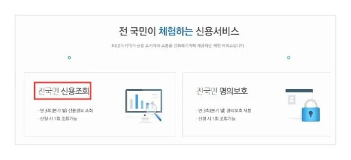 내 신용등급확인