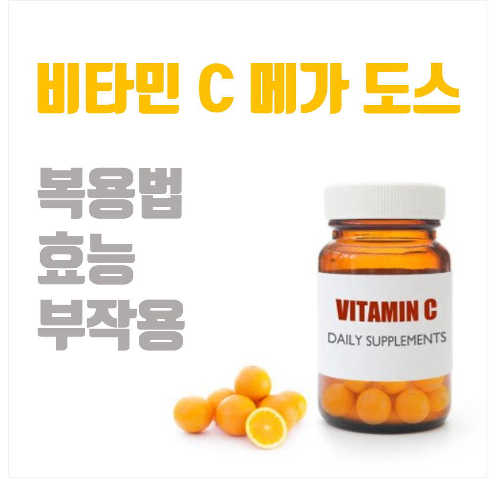 비타민 C 메가 도스 복용법 효능 부작용