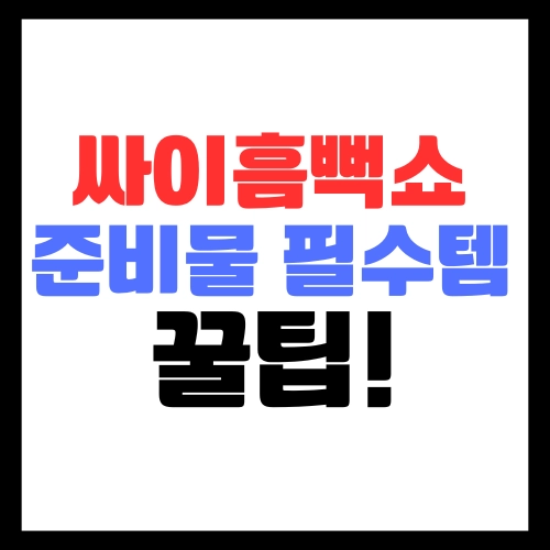 싸이흠뻑쇼-준비물-필수템-꿀팁