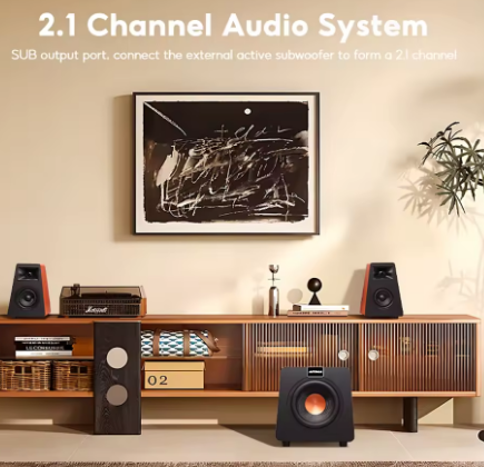 AIYIMA 2.1 채널 블루투스 스피커