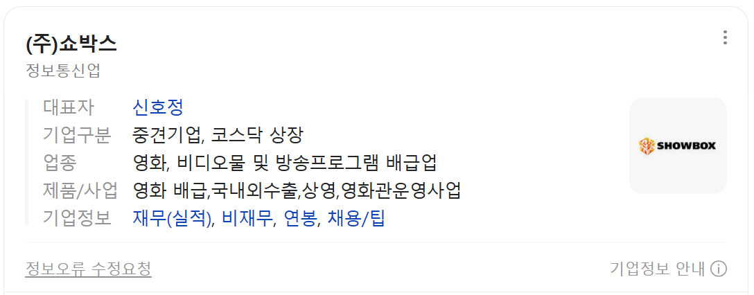 쇼박스 주가 전망