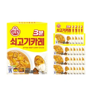 오뚜기 3분 쇠고기카레&#44; 200g&#44; 24개