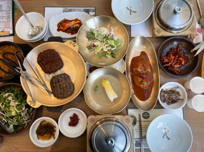 아산 맛집 쌍교 숯불갈비 평일 점심특선 - 한상차림