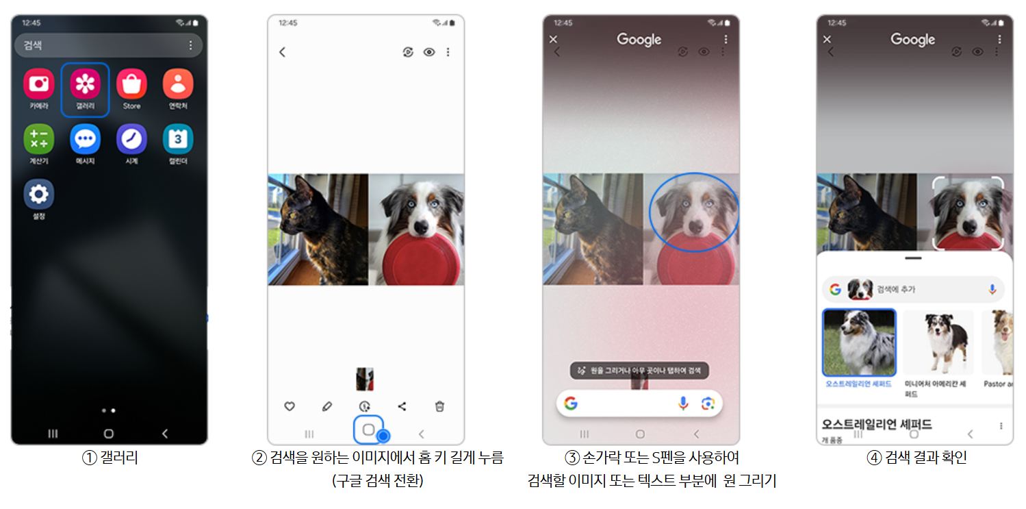 갤럭시 AI 기능, 구글 '서클 투서치' 설정 및 활용법: 갤러리부터 SNS까지! 이미지 정보를 손쉽게 찾는 법 4 img