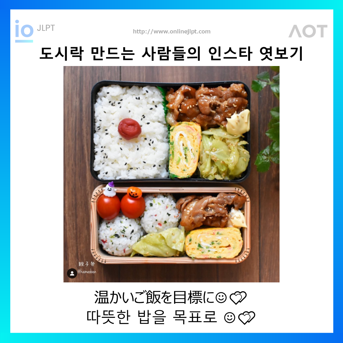  ［인스타 엿보기］温かいご飯を目標に️