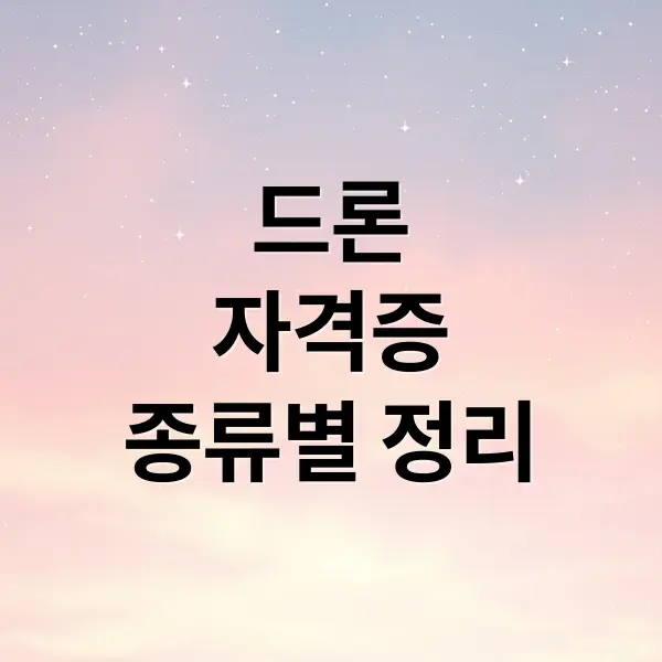 드론 자격증 완벽 가이드
