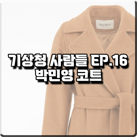  기상청 사람들 16화(마지막회) 박민영 벨티드 코트 :: 막스마라 마누엘라 아이콘 코트 : 진하경 옷