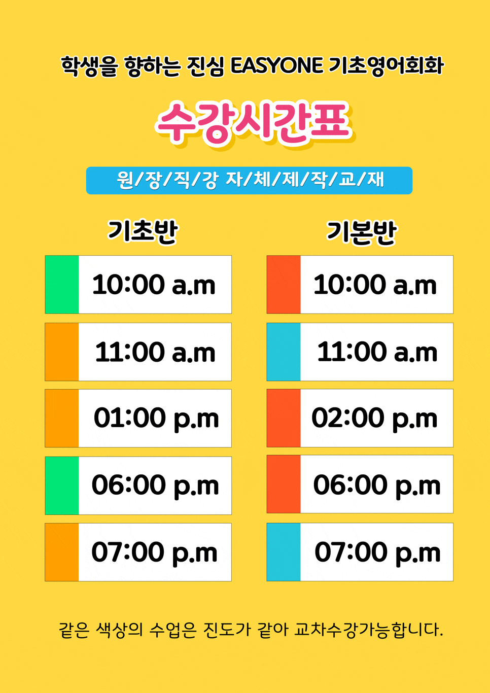 끝났으니까 영어회화 배우러 EASY ONE으로 오세요! [부산 성인 영어학원 EASY ONE] 수능! 4