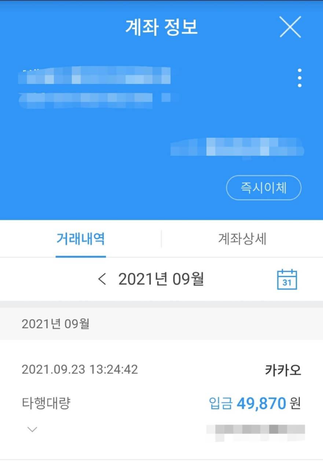 카카오 애드핏 수익금 정산