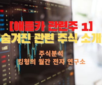  [애플카 관련주 1] 숨겨진 애플카 관련주 종목! (Feat. 우리가 알고 있는게 전부가 아니다!?)