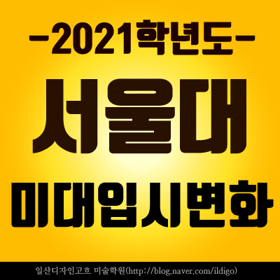  2021학년도 서울대 미대 입시 변화