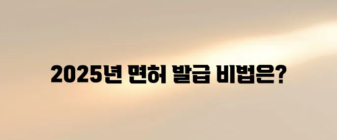 국제운전면허증 발급 방법 2025