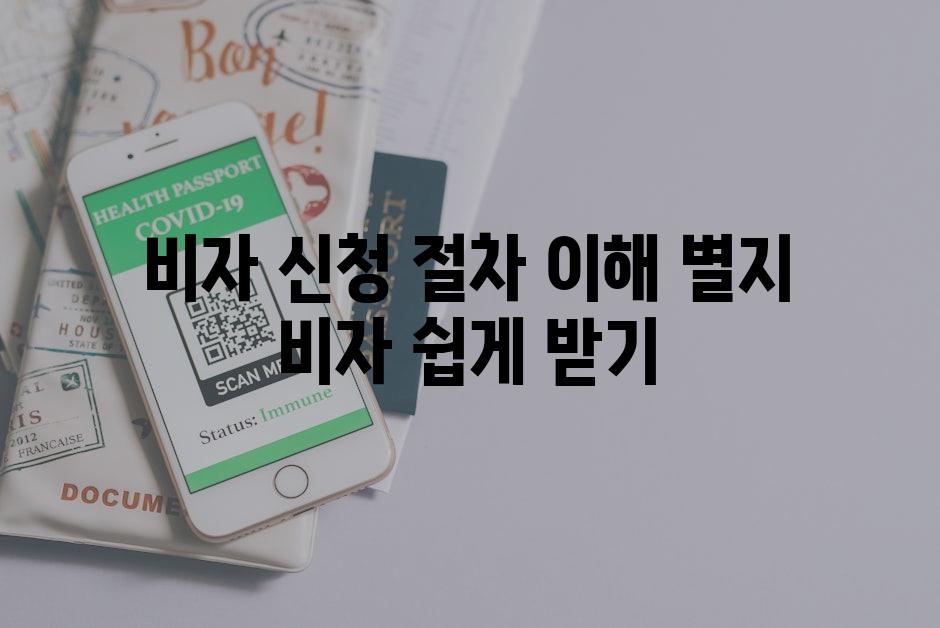 비자 신청 절차 이해 별지 비자 쉽게 받기