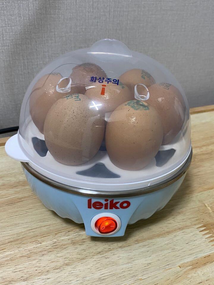 계란 맛있게 삶는 법 계란찜기 테스트