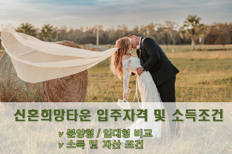  [신혼희망타운 청약] 신혼희망타운 청약조건 및 소득조건(분양형/임대형 비교)