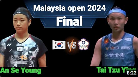 2024 말레이시아오픈 결승전_ 안세영 VS 태자영 영상
