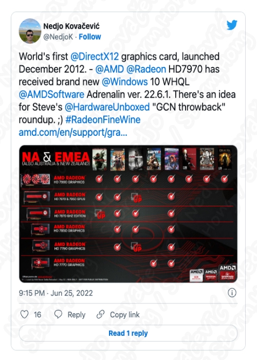 AMD Radeon HD 7970 지원 , Adrenalin 드라이버 22.6.1 출시 및 Direct X 12 게임 성능 향상 - It 정보 공유 Amd Radeon Hd 7970 지원 , Adrenalin 드라이버 22.6.1 출시 및 Direct X 12 게임 성능 향상 - It 정보 공유