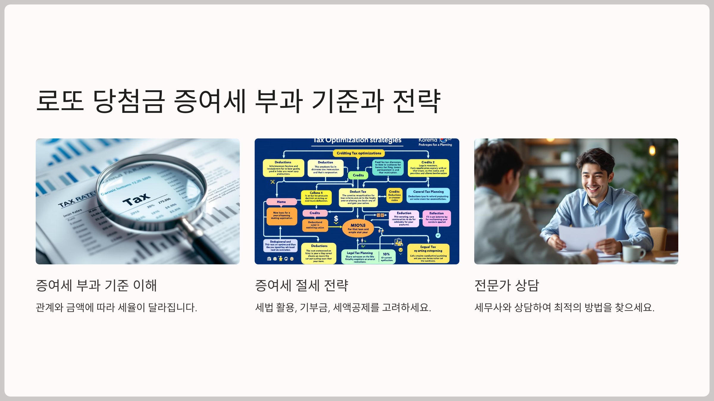 로또 당첨금 증여세 부과 기준과 전략