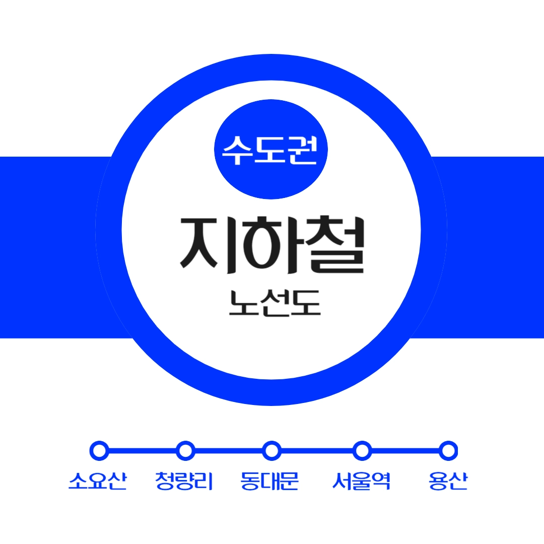 수도권 지하철 노선도 일부