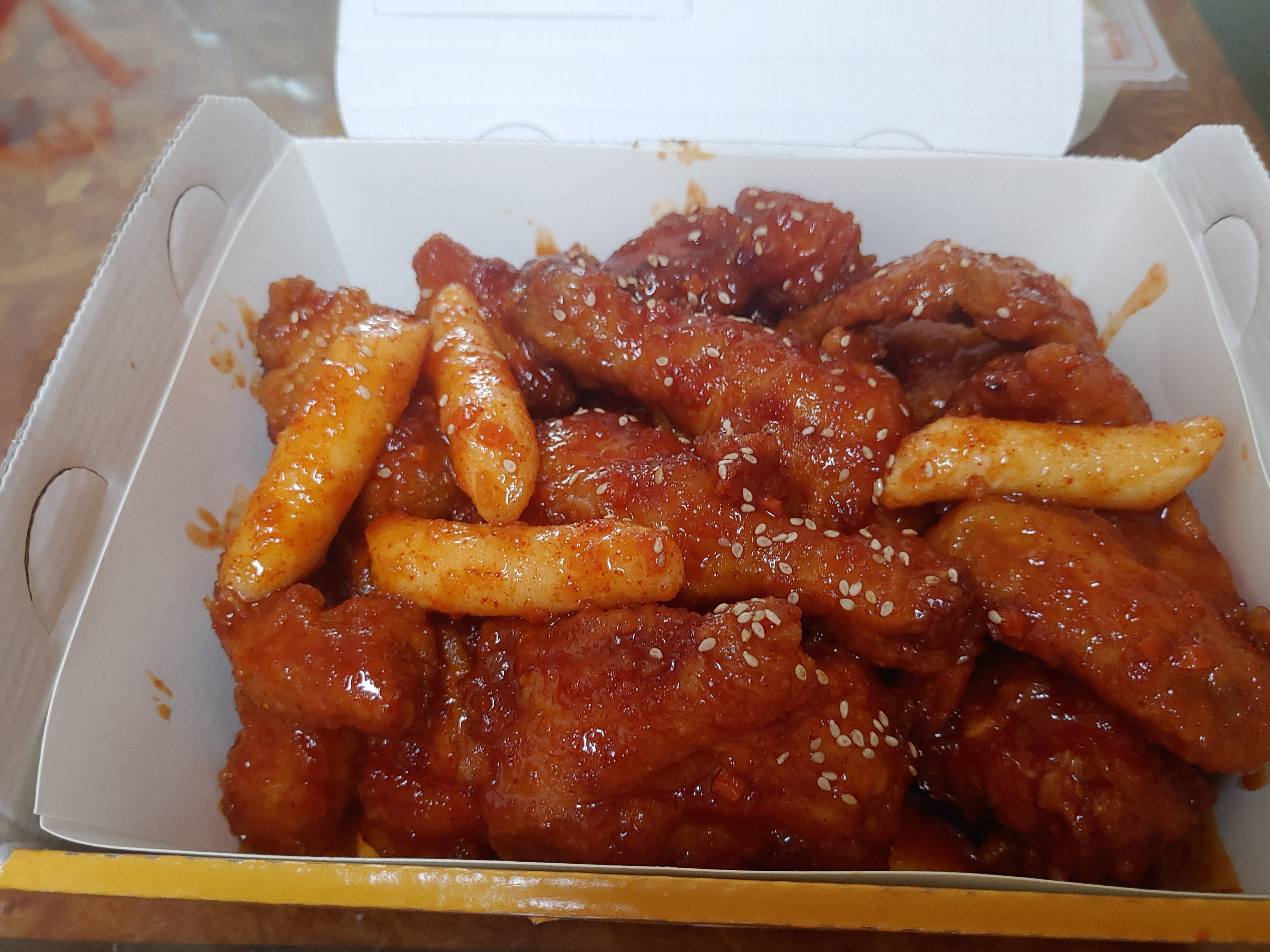  부평맛집 양념치킨 JMT 멕시카나 치킨 배달 포장 리뷰