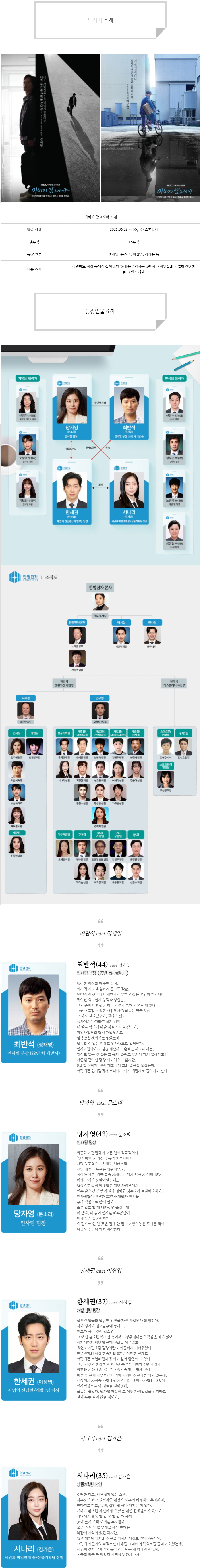  [수목드라마] 미치지 않고서야 인물관계도, 몇부작, 정보 소개