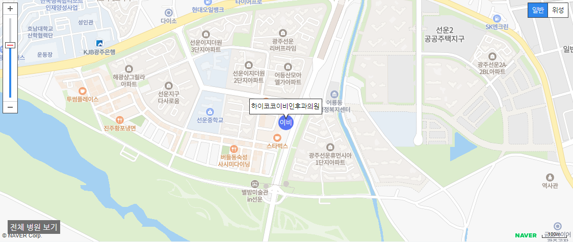 광주 일요일 진료 이비인후과 하이코코이비인후과의원