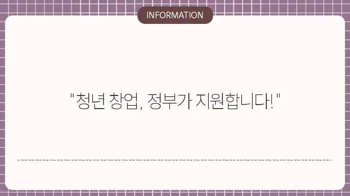 청년사업자 정부지원금: 창업 지원 및 혜택 안내