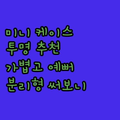 아이패드 미니 투명 케이스 추천! ✨