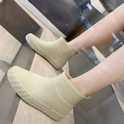  워커타입 편안한 3cm 쇼츠 장화 레인부츠