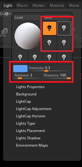 지브러쉬 라이트 추가