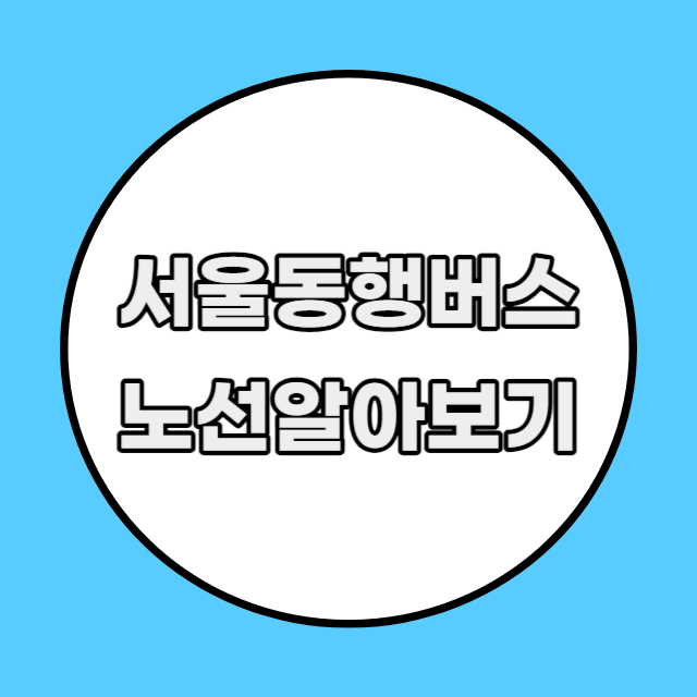 서울동행버스 노선 확인 하기 강남 김포공항 홍대입구 가는 법