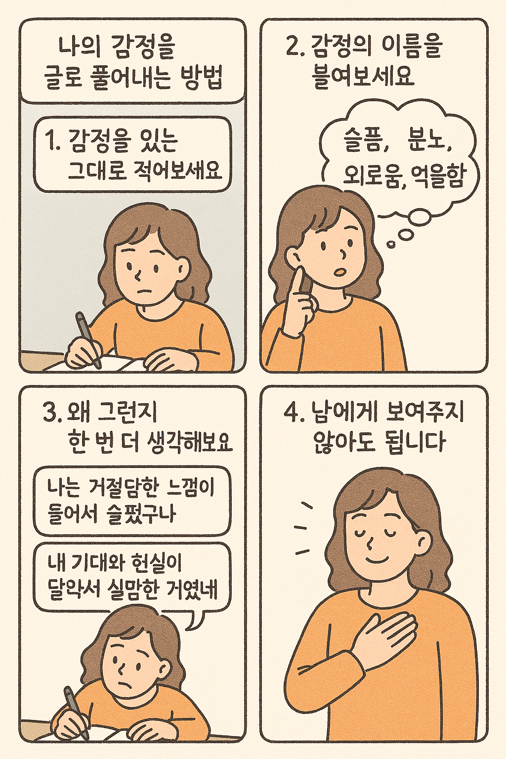 나의 감정을 글로 풀어내는 방법