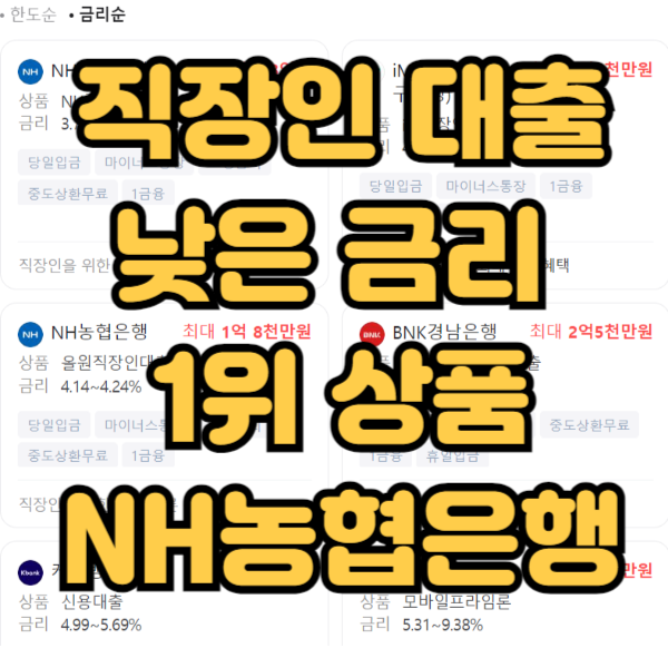 농협 올원 직장인 대출