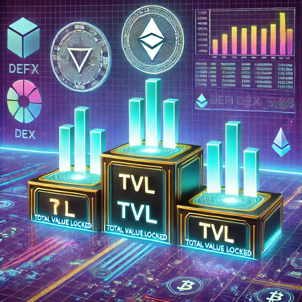 TVL 기준 유망 디파이 DEX 코인 순위와 관련된 이미지