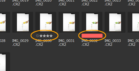 등급과 레이블을 부여한 예시