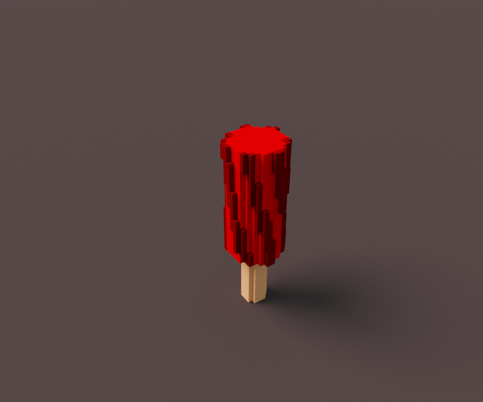 #복셀아트 #Voxel #Voxelart #마인크래프트 #마크 #마크블럭 #아이스크림 #캔디바