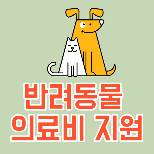  반려동물 의료비 지원 지역별 정리