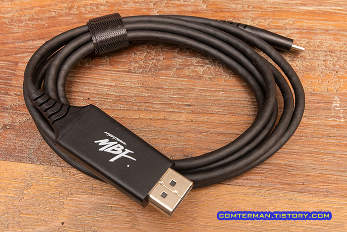 MBF-CDP0260 USB-C DP 케이블 마감
