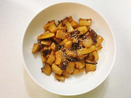  새송이버섯 조림 / Soy Sauce Braised King Oyster Mushroom