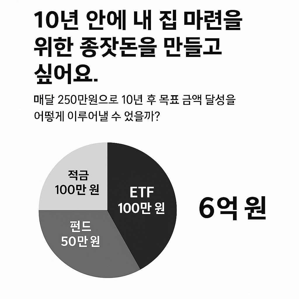 10년 안에 내 집 마련, 월 250만 원으로 6억 만들기