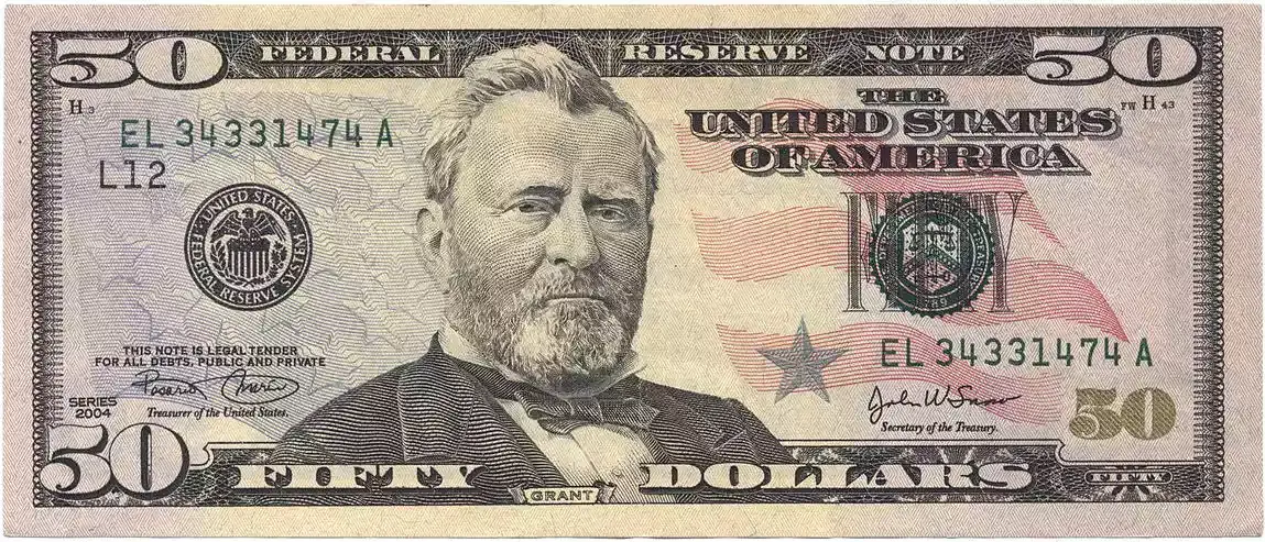 $50 Bill - Ulysses S. Grant: 율리시즈 그랜트