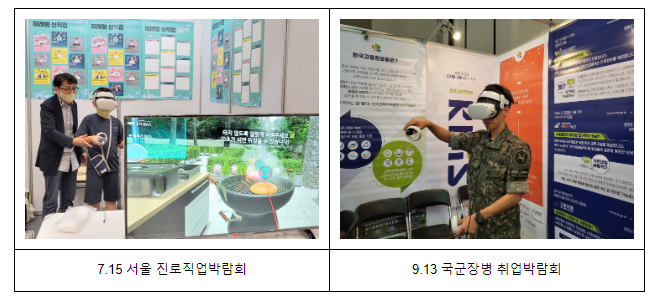  지자체로 확산되는 미래직업 VR 콘텐츠 체험