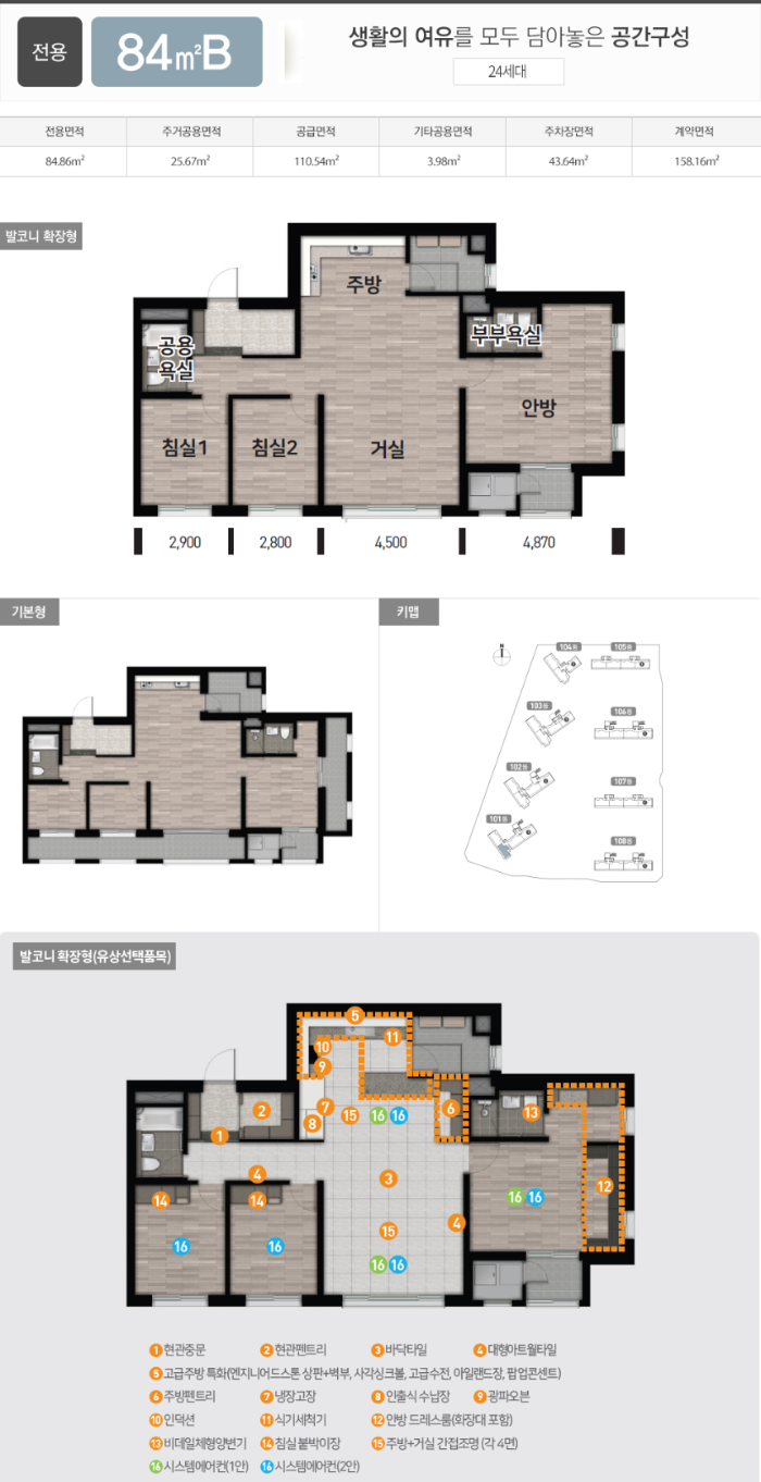 군산 신역세권 우미린 센텀오션 84B Type