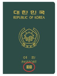 과거의 대한민국 여권 
