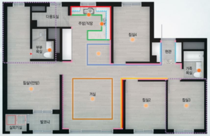 판교밸리자이 1단지 84타입 평면도